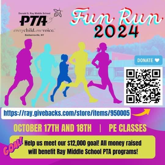The Second Annual Fun Run is coming up on October 17th and 18th! Help us meet our $12,000 goal by donating at the link below.

Link to donate: ray.givebacks.com/store/items/95…