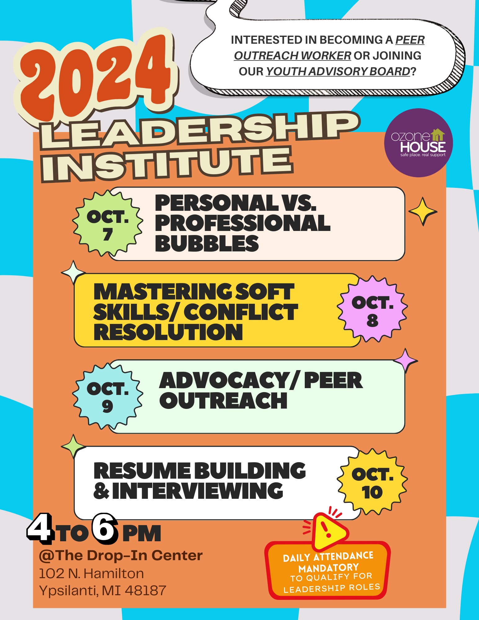 Ozone House on X: &ldquo;Interested in becoming a Peer Outreach Worker 