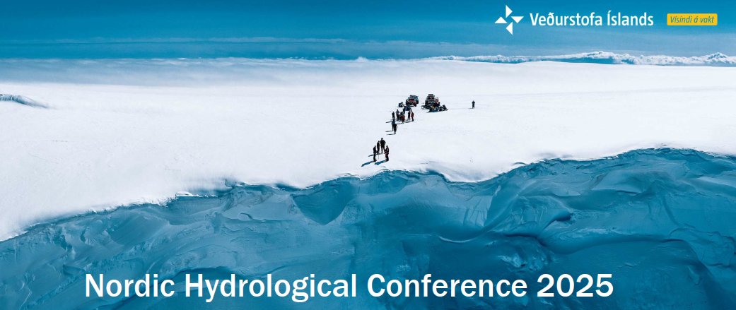 First announcement! Save the date!
nhf-hydrology.org
Nordic Hydrological Conference 2025
June 3-6, 2025 Reykjavík, Iceland
Theme: Water and climate change, impacts and adaptation