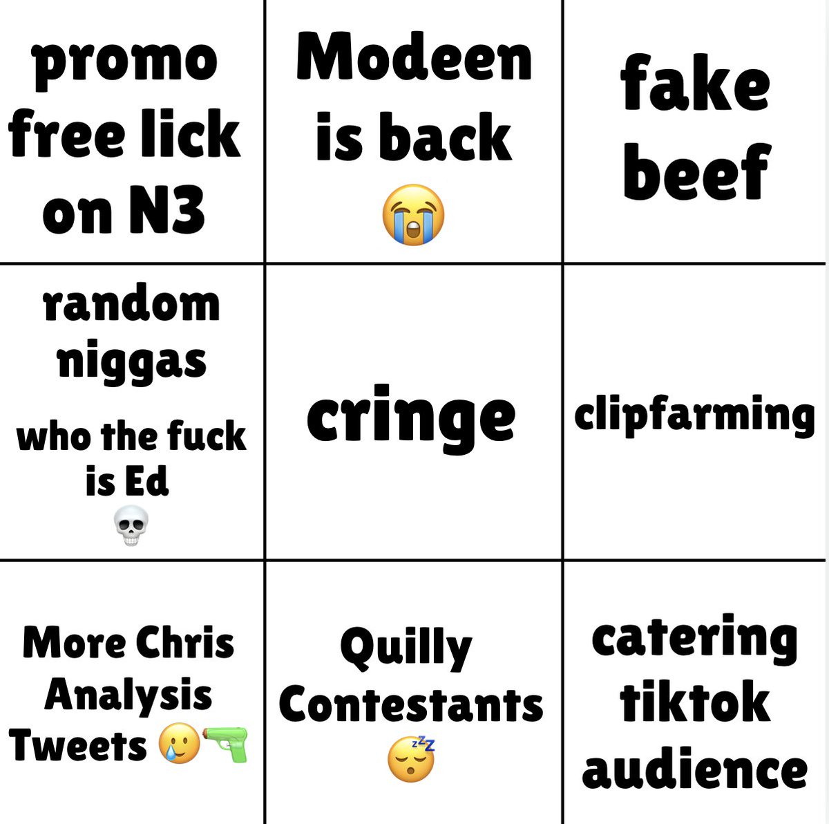 How many of these are getting checked off realistically 💀