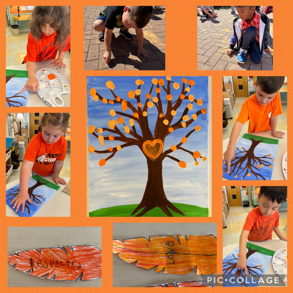 BlairDenisa's tweet image. Our day of reflection for #OrangeShirtDay   through discussions, words, art and a whole class community piece ( Thank you Mrs. St. Louis for the beautiful idea!). 🧡 #EveryChildMatters @StAnneOCSB @ocsbindigenous @OttCatholicSB #ocsbHope