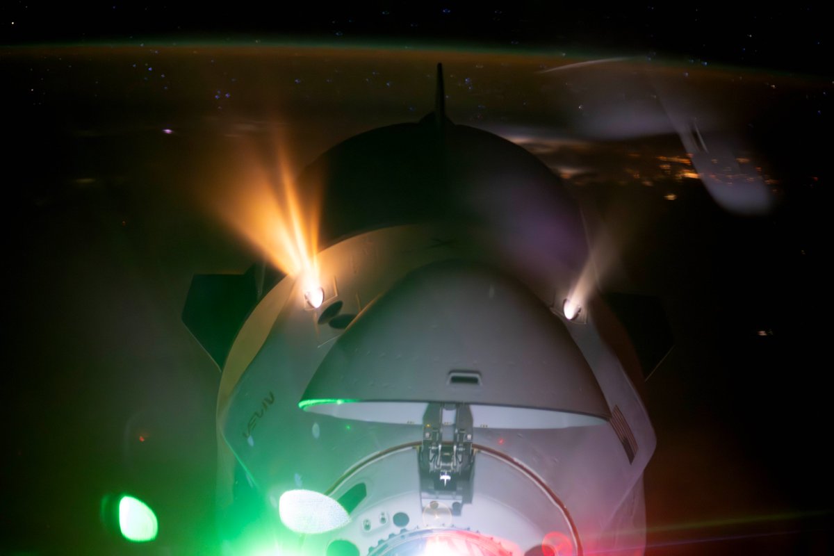 Here Be Dragons! Crew-9 Dragon spaceship “Freedom” arrived to <a href="/Space_Station/">International Space Station</a> last night. The approach and docking sequence naturally draws our crew to a window; in this case, about five of us were crowded in Dragon Crew-8 to watch Dragon Crew-9 dock. With everyone bouncing around