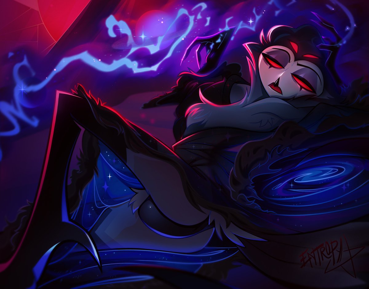 A Moody Stolas Commission for you all to enjoy <3 Our birdy babe needs much more of the glamour shots imo