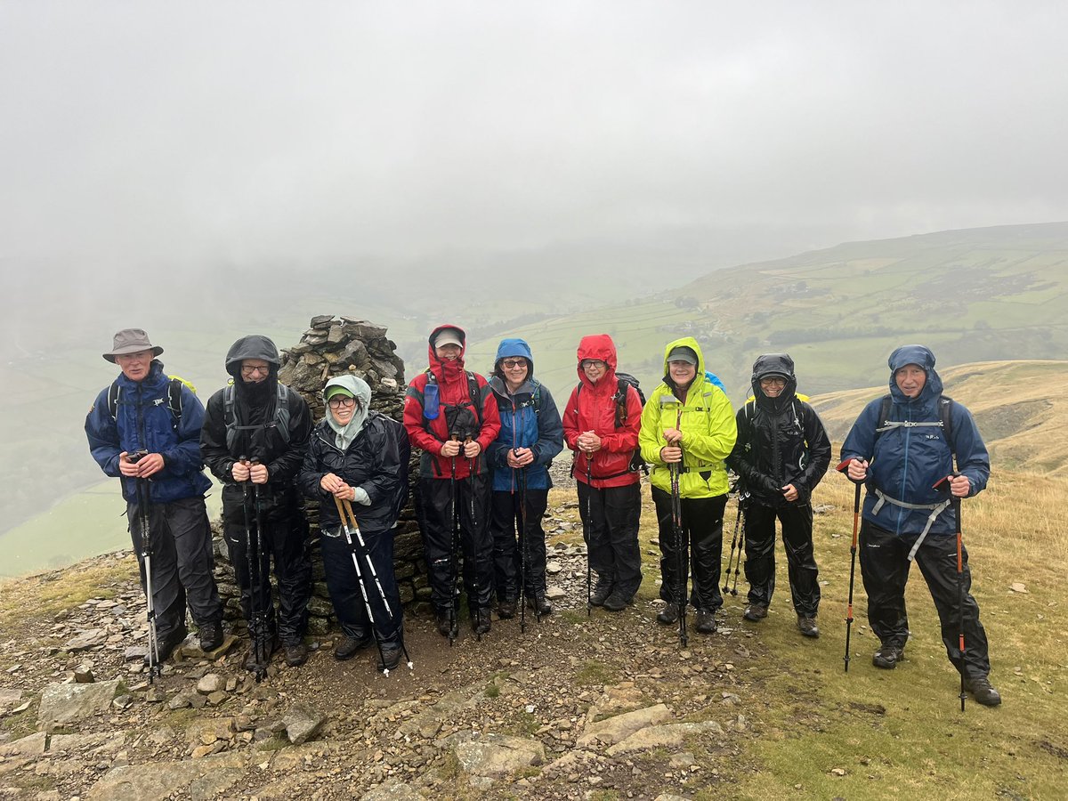 TeamWalking's tweet photo. Day 9 of our Coast to Coast. 

CB Inn, Arkengarthdale to Richmond. 

Our second wet day of our trip so far… 

14 miles over the moors, hills and dales to Marske. It’s actually a fantastic route via Fremington Edge, Hurst, Helwith, Telfit Bank and the deep valley of Marske Beck. https://t.co/bYSIdBBVVf