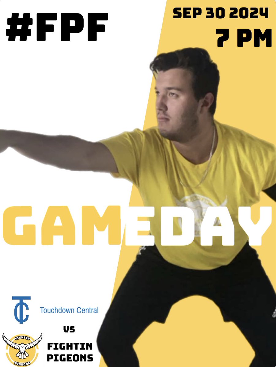 FightinPigeons's tweet photo. WEEK ONE

🆚Touchdown Central
🕙7:00 PM
📍Intramural Football Fields https://t.co/lf2XpmApsV