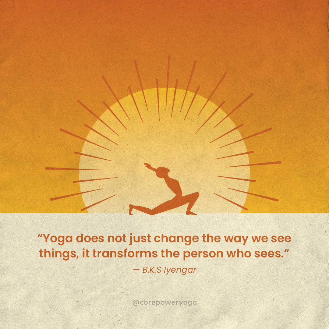 CorePowerYoga's tweet photo. Yoga is a practice of self-discovery, and what a joy it is to learn more about ourselves each time we step onto the mat. 
#mindfulness #yogaquote #inspirationalquote https://t.co/MUyxudG6NK