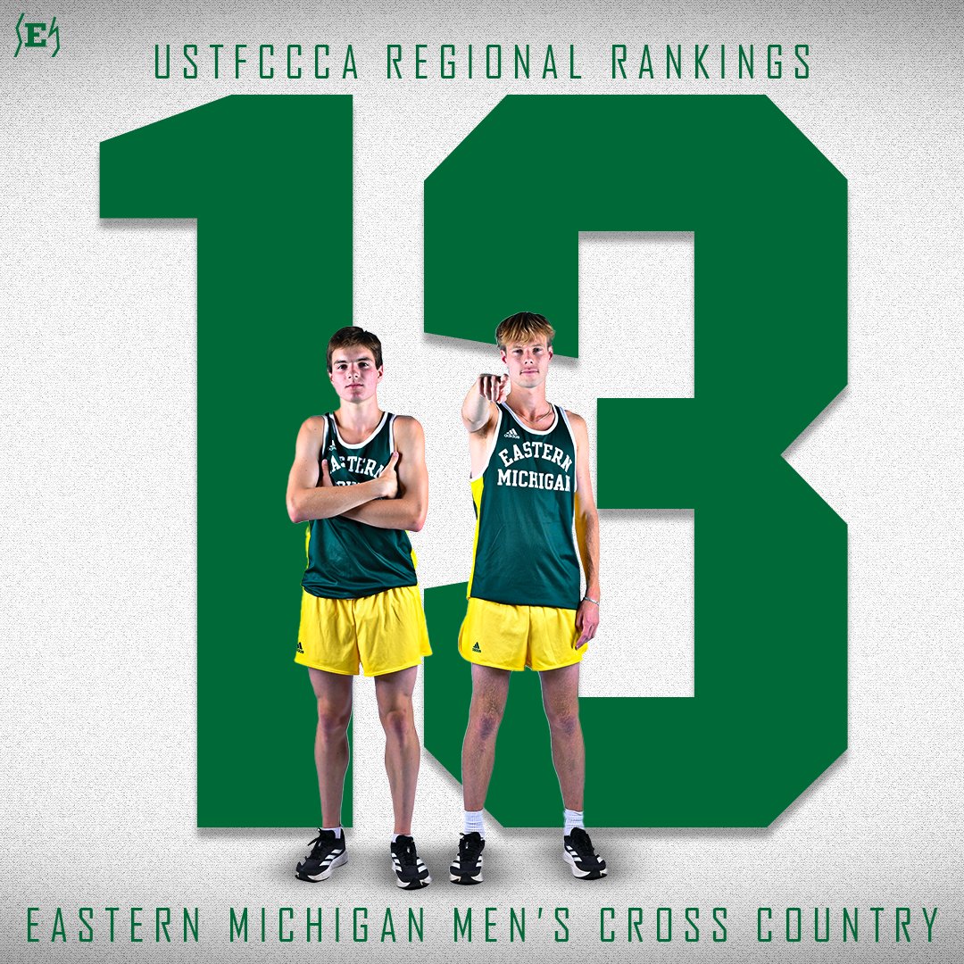 Women at 1⃣2⃣ this week and men at 1⃣3⃣ in the <a href="/USTFCCCA/">USTFCCCA</a> Great Lakes regional rankings!👏

#EMUEagles | #ChampionsBuiltHere🥇