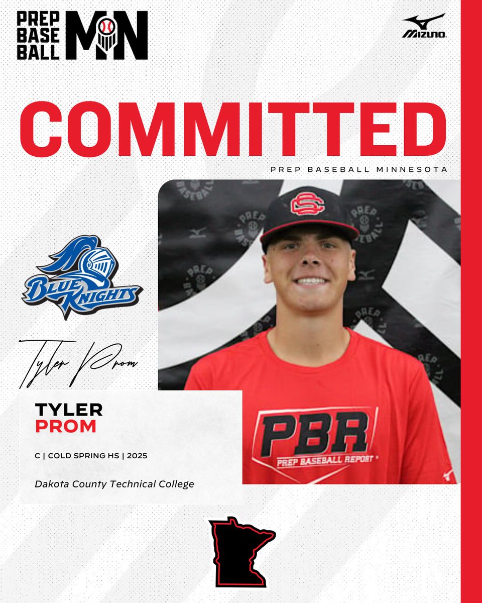 PrepBaseballMN's tweet photo. 🎓𝐂𝐨𝐦𝐦𝐢𝐭𝐦𝐞𝐧𝐭 𝐖𝐚𝐭𝐜𝐡🎓

Tyler Prom (2025, C, Cold Spring) commits to Dakota County Technical College.

👤 https://t.co/EpSPN1rHBP

@typrom2222 ✖️ @BaseballDctc https://t.co/jBfaZY3TJO