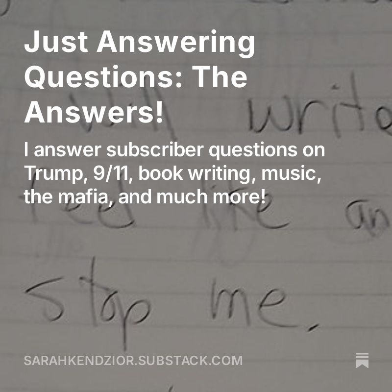 sarahkendzior's tweet photo. NEW ARTICLE on my newsletter! Here is the first subscriber Q &amp; A, on a variety of topics including Trump, Harris, foreign policy, and more. Free for all to read! https://t.co/qzC2wROj3X https://t.co/w4B8UXiWGW