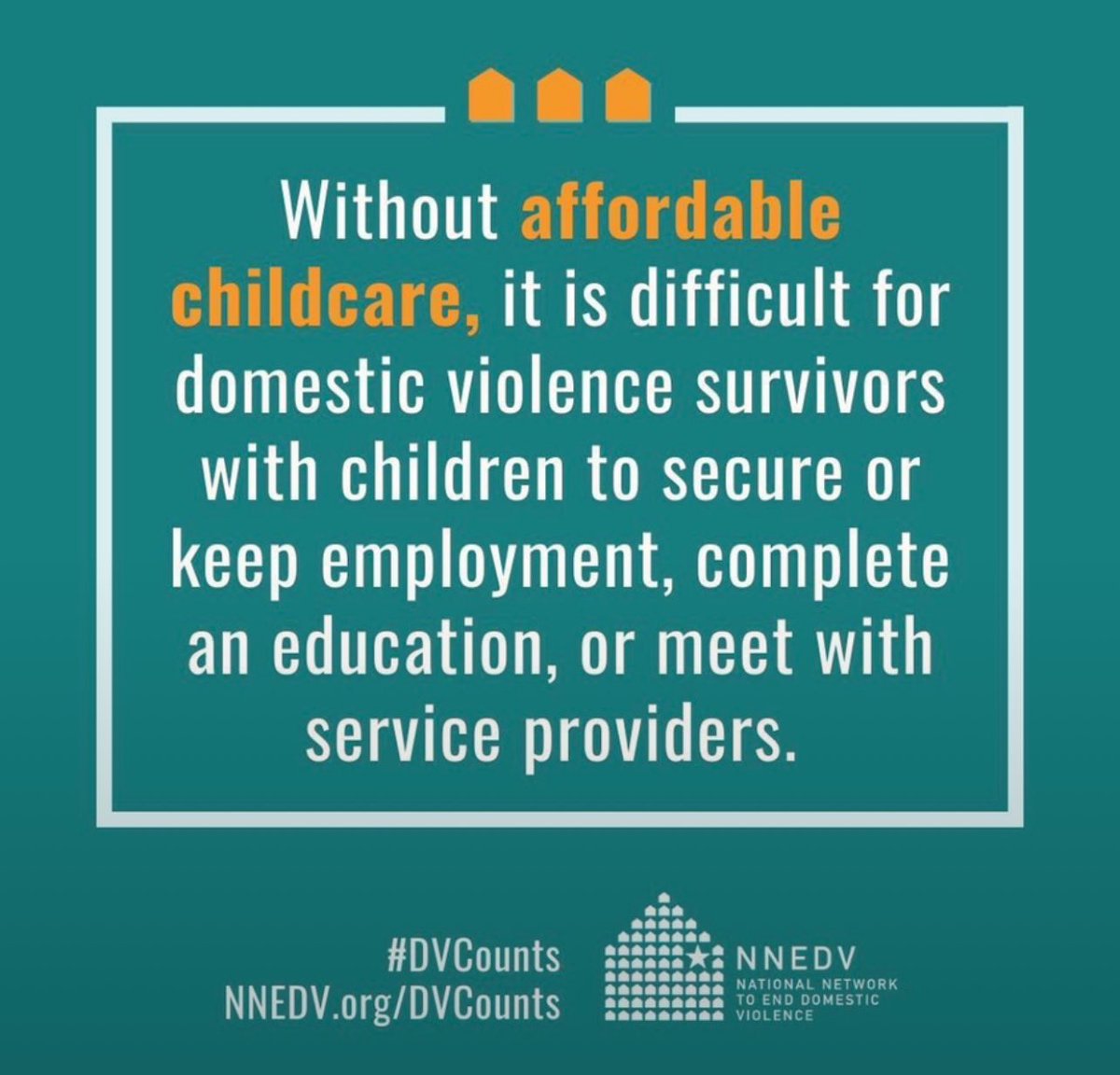 Affordable childcare is a critical lifeline for domestic violence survivors who need childcare so they can work and live independently - free from violence for themselves and their children. 

#protectkids #solvechildcare #wvlegis #wvpol