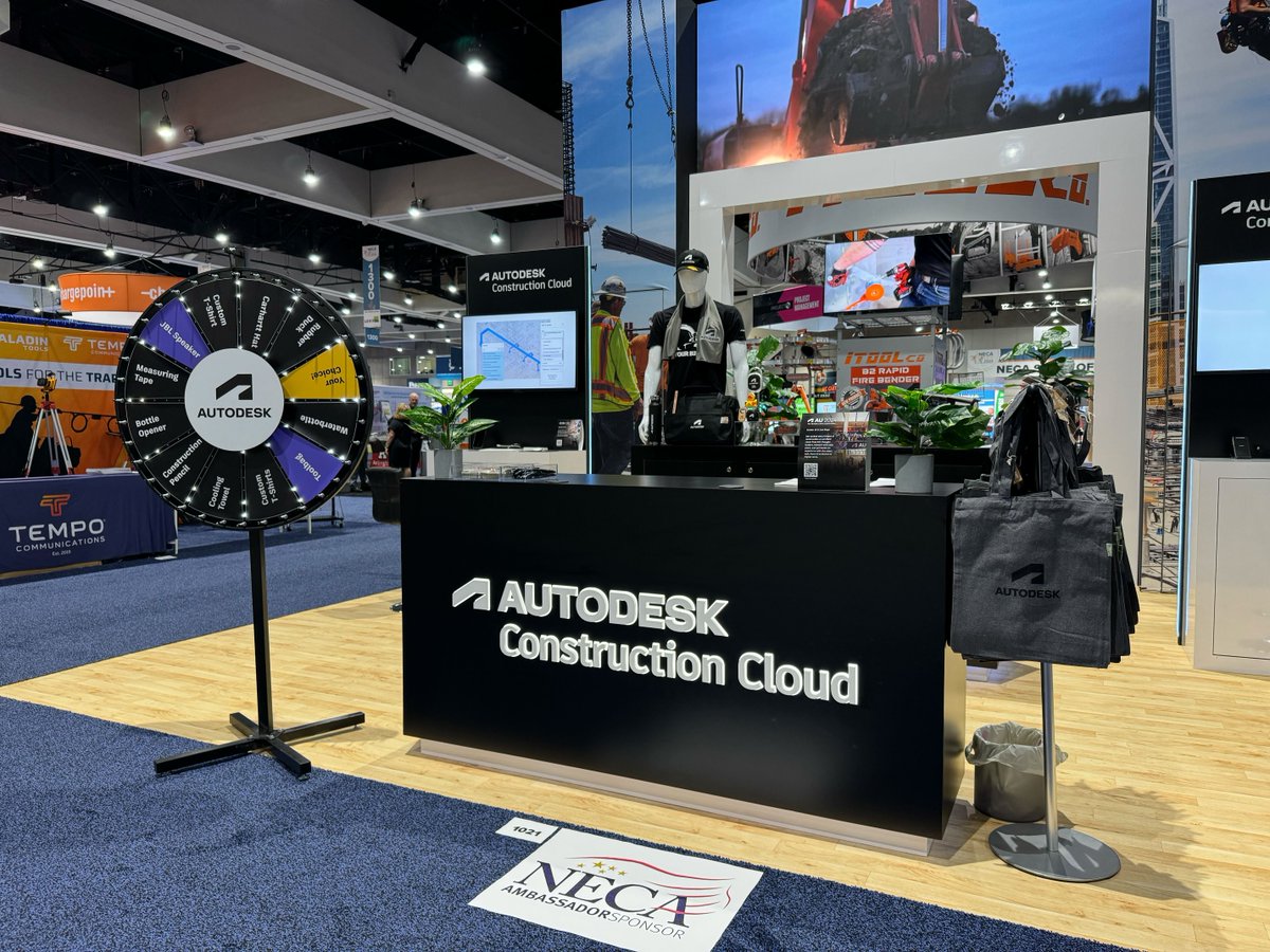ADSK_Construct's tweet image. #NECASanDiego24 is in full swing!

Stop by booth #1021 to meet with the #AutodeskConstructionCloud team for live demos of our newest features, the spin-to-win wheel and expert advice about #contech.