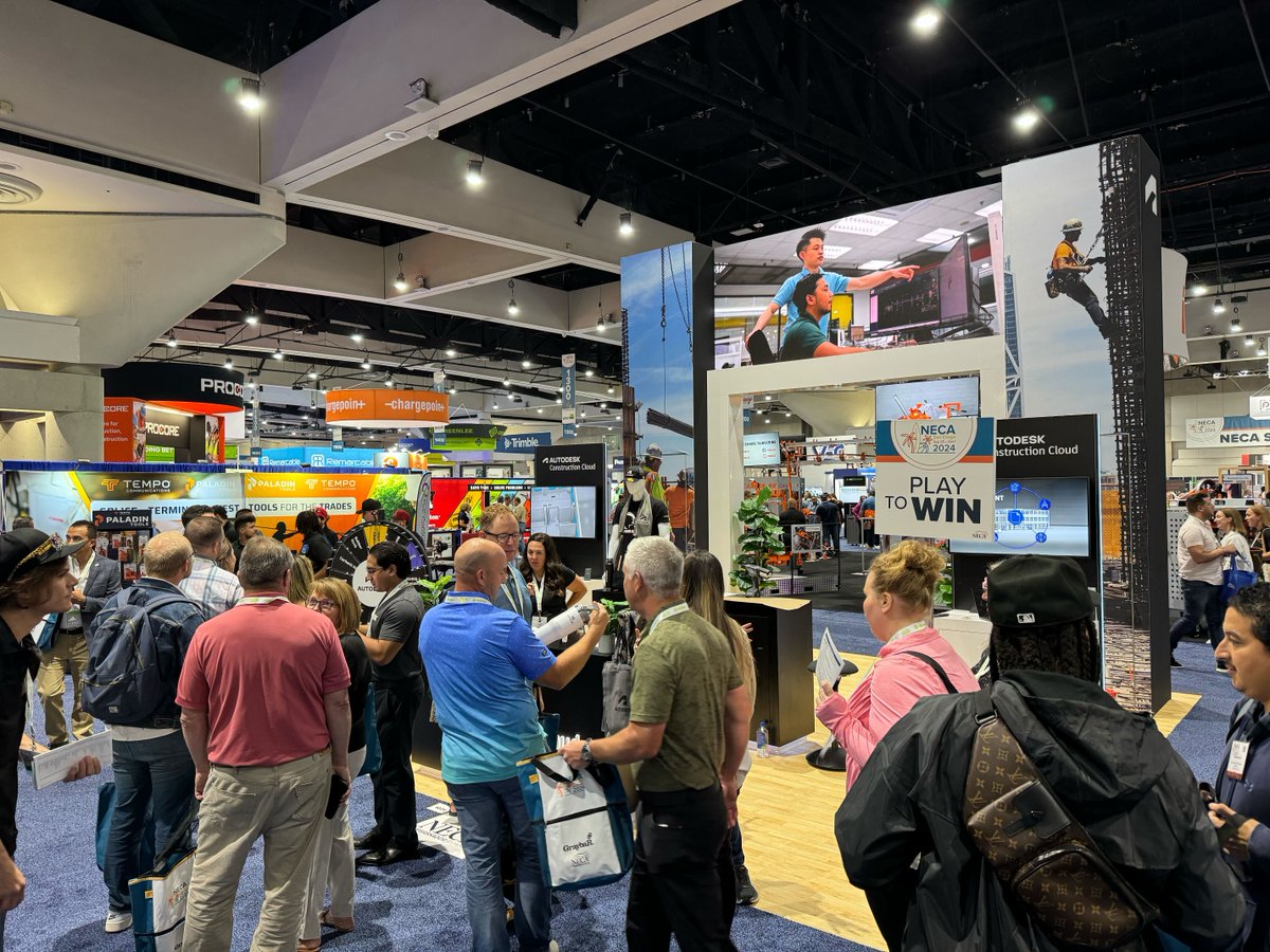 ADSK_Construct's tweet image. #NECASanDiego24 is in full swing!

Stop by booth #1021 to meet with the #AutodeskConstructionCloud team for live demos of our newest features, the spin-to-win wheel and expert advice about #contech.