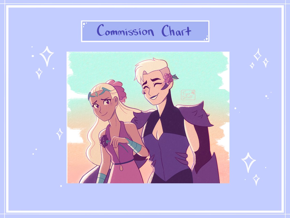 tiger_scruff's tweet photo. I finalized my comm chart! If anyone is interested in commissioning me, send me a dm 💕(more info in  replies) https://t.co/UMtW2TSSda