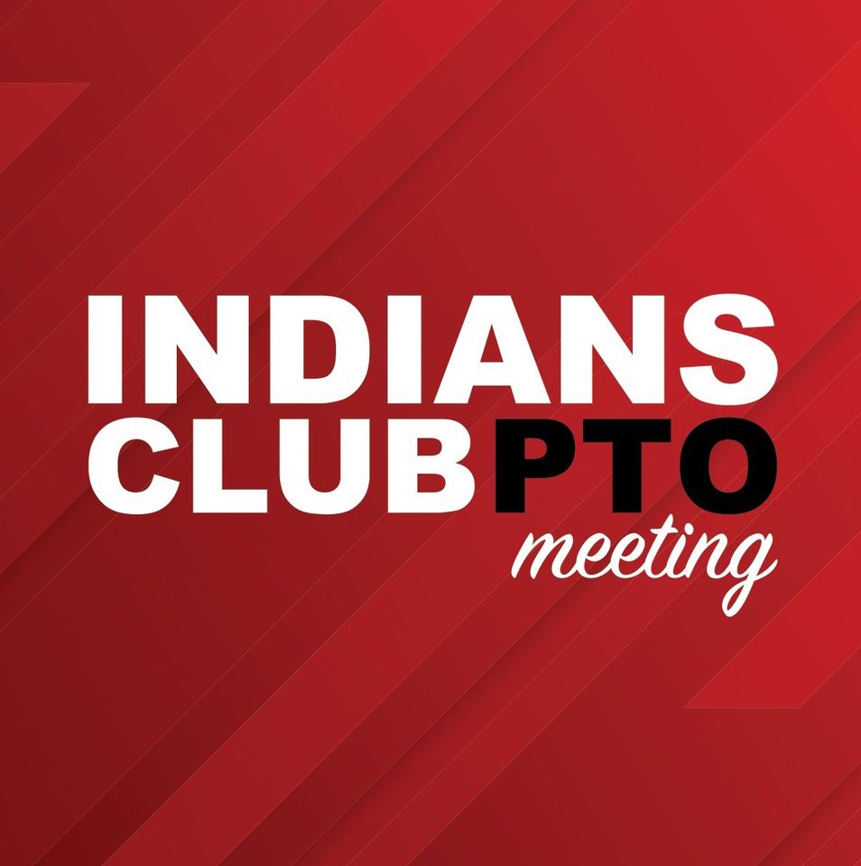 Join us at the October Indian's Club PTO Meeting, October 2nd, 6-7:00 in the TFMS Library. See you there!