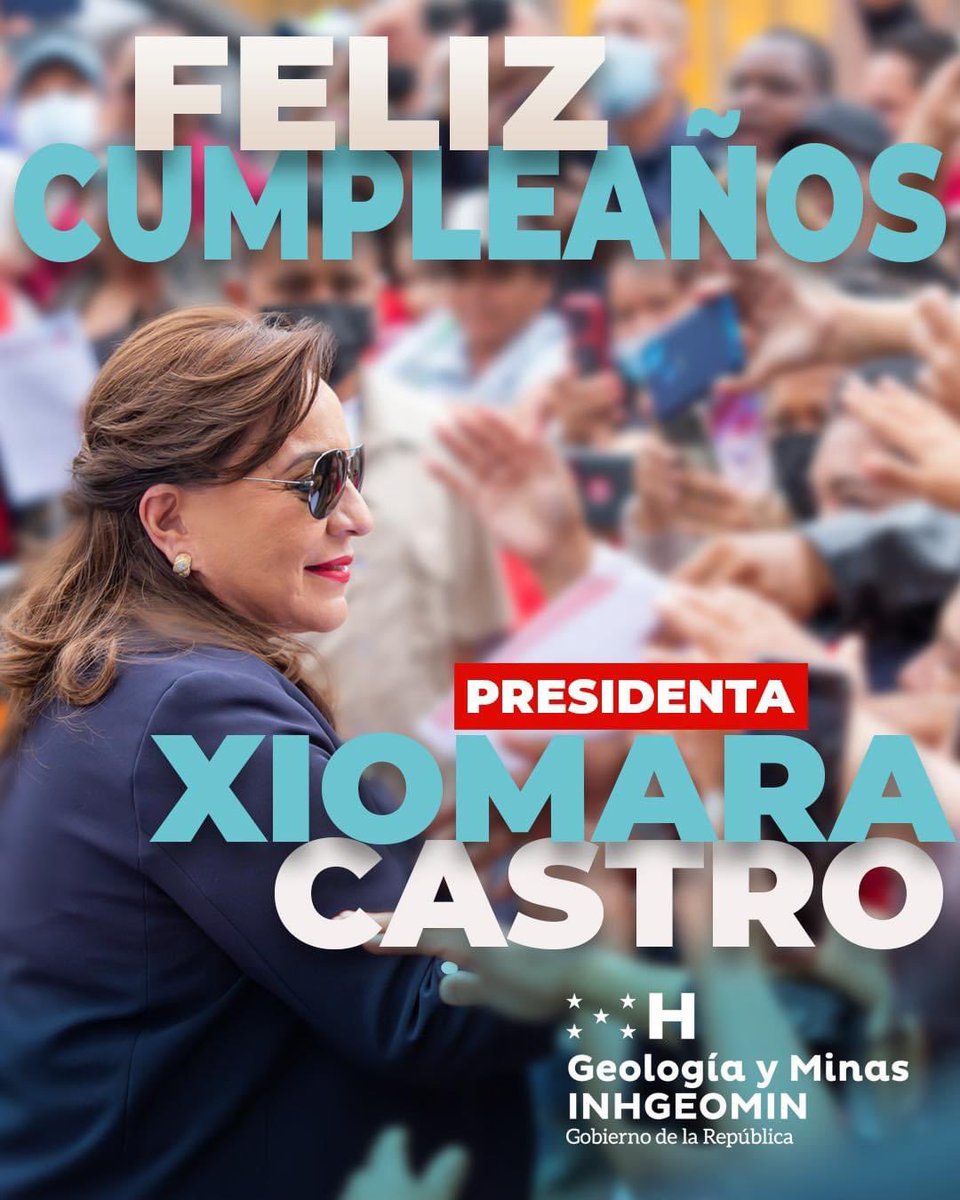 En el Instituto Hondureño de Geología y Minas INHGEOMIN celebramos el cumpleaños de nuestra Presidenta Xiomara Castro.

#XiomaraCastro #xiomaracastro #inhgeomin #honduras🇭🇳
