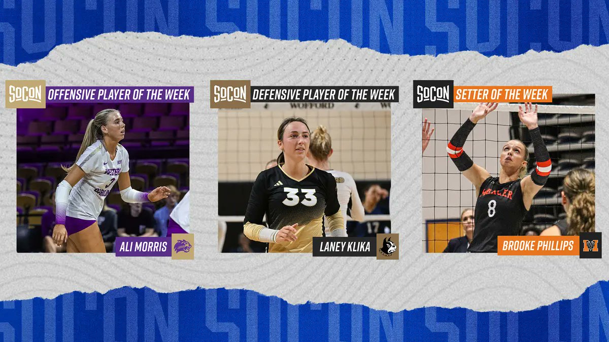 #SoConVB Players of the Week 🏐 | #itsallhere 

📰 soconsports.com/wvb/article/bl…