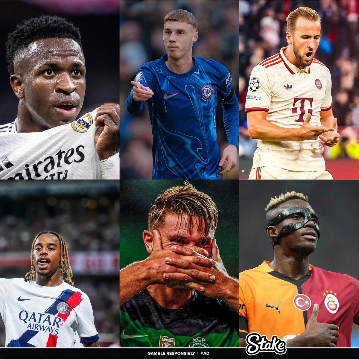 Best player in 🇪🇸 - Vinicius 
Best player in 🏴󠁧󠁢󠁥󠁮󠁧󠁿 - Palmer 
Best player in 🇩🇪 - Kane 
Best player in 🇫🇷 - Barcola
Best player in 🇵🇹 - Gyokeres
Best player in 🇹🇷 - Osimhen

Any changes ?