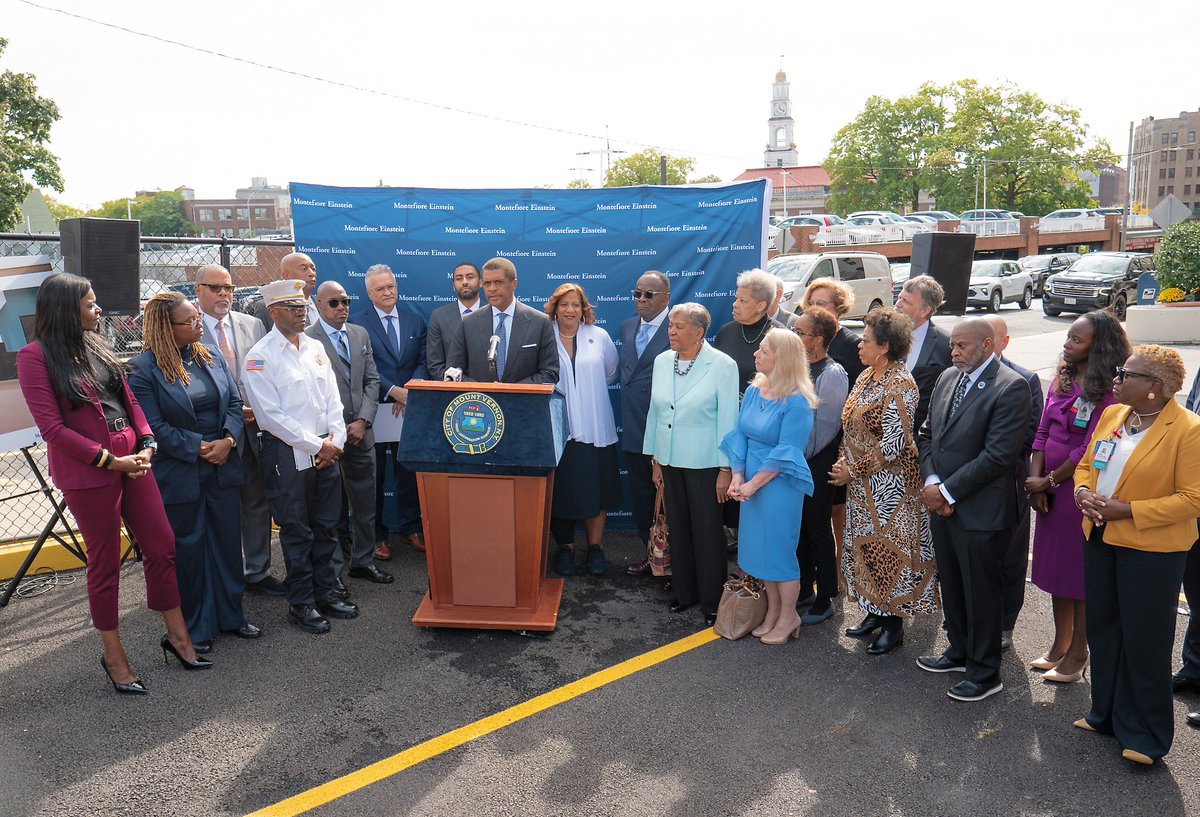 Montefiore Health System (@montefiorenyc) on Twitter photo Exciting news for #MountVernon! Thanks to a $41M investment from the state, Montefiore Mount Vernon Hospital is expanding its services, modernizing facilities, boosting local employment, & improving healthcare access and equity for our community. montefioreeinstein.org/news/2024/09/3… <a href="/MayorSPH/">Mayor Shawyn Patterson-Howard</a> Exciting news for #MountVernon! Thanks to a $41M investment from the state, Montefiore Mount Vernon Hospital is expanding its services, modernizing facilities, boosting local employment, & improving healthcare access and equity for our community. montefioreeinstein.org/news/2024/09/3… <a href="/MayorSPH/">Mayor Shawyn Patterson-Howard</a>