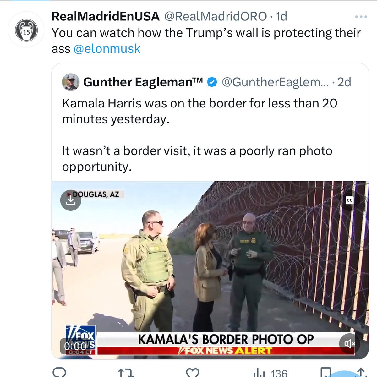 ⁦<a href="/JesseBWatters/">Jesse Watters</a>⁩ why don’t you mention Trump’s wall?