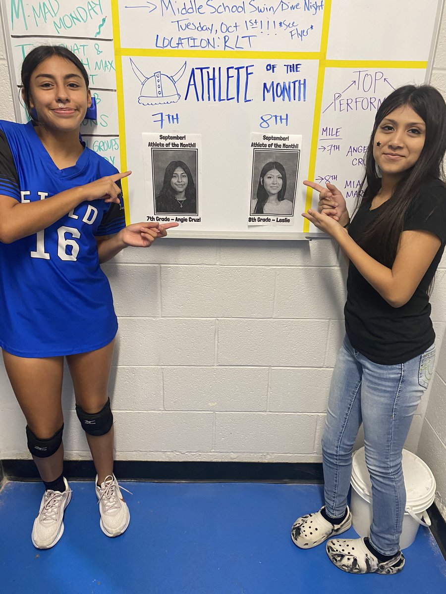 Our athletes of the month for September 7th &amp; 8th grade!! Way to work ladies!! <a href="/PutterRenee/">Renee Putter</a> <a href="/CFBathletics/">CFB Athletics</a> <a href="/RamirezCoach/">Michael Ramirez</a>