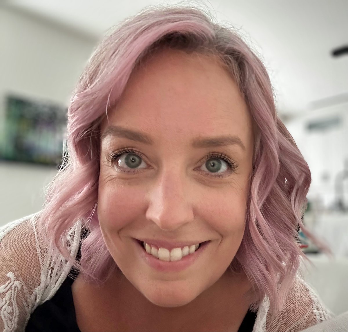 MsKFrenette's tweet photo. This year, I challenged the @Welborne_LDSB 7s to raise $1000 for @TerryFoxCanada and told them I’d dye my hair pink if they were successful. I’m so proud to announce that they raised a phenomenal $2900 for cancer research!!! Way to go, 7s!!!!

(Oh, and I now have pink hair.) https://t.co/K292M3GUP4