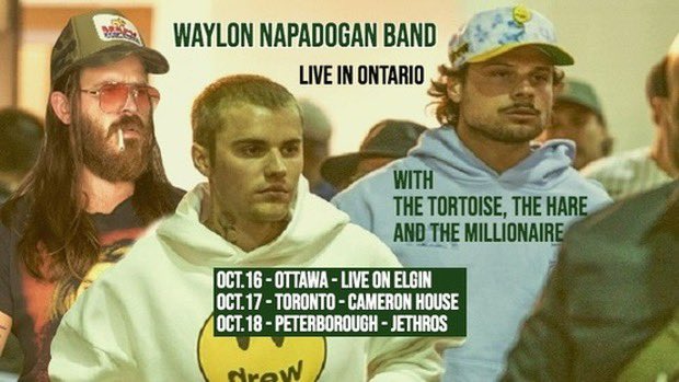 Waylon Napadogan (@waylonnapadogan) on Twitter photo Me n the boys will be out Ontario way. Tix in the bio. Decent time guaranteed Me n the boys will be out Ontario way. Tix in the bio. Decent time guaranteed
