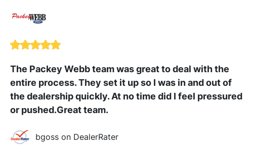 PackeyWebb's tweet photo. We just received a great review on DealerRater. Thank you bgoss! https://t.co/gQOzqDnpKo https://t.co/meUDgsyP2y