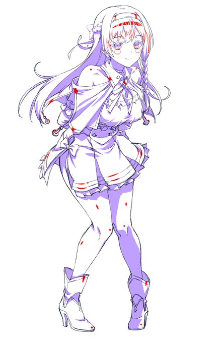 クラウディアさんの版権ラフ〜 