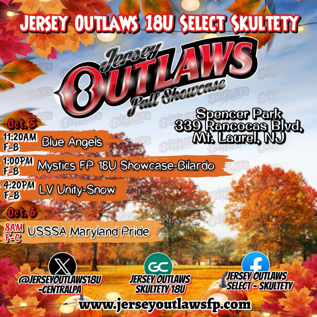 This weekends schedule!!! SHOW UP AND SHOW OUT!!!! <a href="/ERAUSoftball/">Embry-Riddle Softball</a> <a href="/lynchburg_sb/">Lynchburg Softball</a> <a href="/SoftbalAmerica/">Softball America</a> <a href="/OutlawsGold/">Outlaws Gold / Skelly</a> <a href="/JOutlawsGold_DB/">Jersey Outlaws Gold-DB</a> @nickguzic99