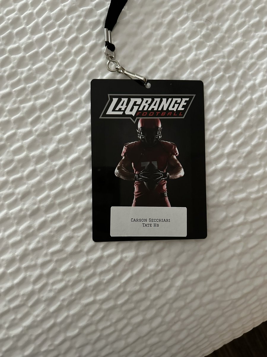 Carson Secchiari (@carsonsecchiari) on Twitter photo Had a great game day visit at Lagrange college this weekend! I’m looking foward to staying in touch with <a href="/LaquentinTaylor/">LaQuentin Taylor</a> <a href="/Coach__Talbert/">Coach Talbert</a> <a href="/CoachWMD/">Wes Dodson</a> Had a great game day visit at Lagrange college this weekend! I’m looking foward to staying in touch with <a href="/LaquentinTaylor/">LaQuentin Taylor</a> <a href="/Coach__Talbert/">Coach Talbert</a> <a href="/CoachWMD/">Wes Dodson</a>
