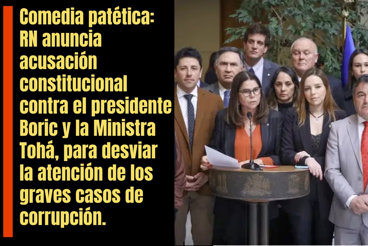 Radar_C_L's tweet photo. El segundo partido más corrupto de Chile, @RNchile, intenta desesperadamente desviar la atención de los graves casos de corrupción, como los de Hermosilla, Cubillos, los 17 millones, la U. San Sebastián, Ángela Vivanco, Mauricio Ojeda, Chadwick y Factop. #CubillosGate #Hermosilla