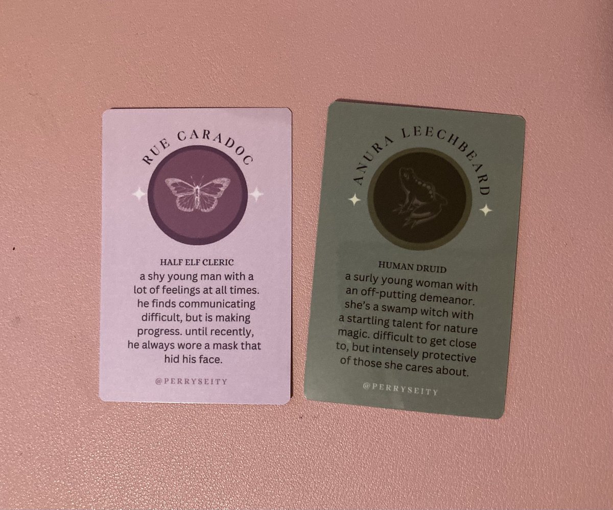 perryseity's tweet photo. Oh yeah and oc trading cards too! I messed up the contrast on the Anura one (I think it looks a bit better in person). Gonna have these too! https://t.co/DCdB5UInx0