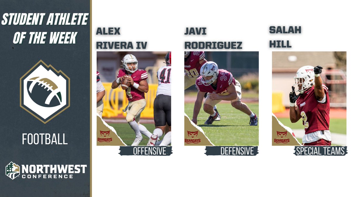 Northwest Conference (@northwestconf) on Twitter photo Rivera IV, Rodriguez, & Hill Named NWC Football Student-Athletes of the Week
<a href="/wubearcats/">Willamette Bearcats</a> <a href="/WillametteFB/">Willamette Football</a>
nwcsports.com/news/2024/9/30… Rivera IV, Rodriguez, & Hill Named NWC Football Student-Athletes of the Week
<a href="/wubearcats/">Willamette Bearcats</a> <a href="/WillametteFB/">Willamette Football</a>
nwcsports.com/news/2024/9/30…