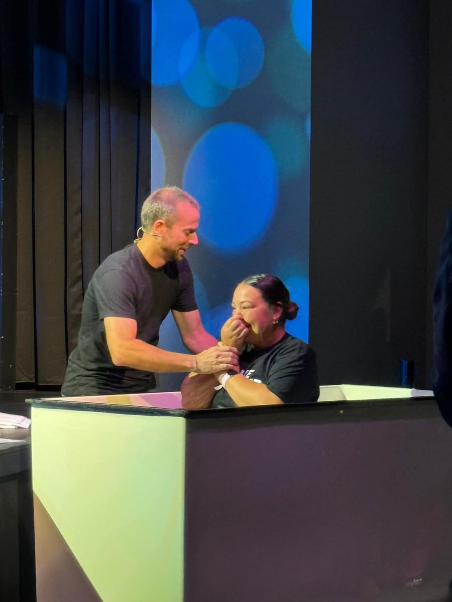 Biggest win of them all! Kris, Kasey, and Emily got baptized yesterday! ⚡️💙