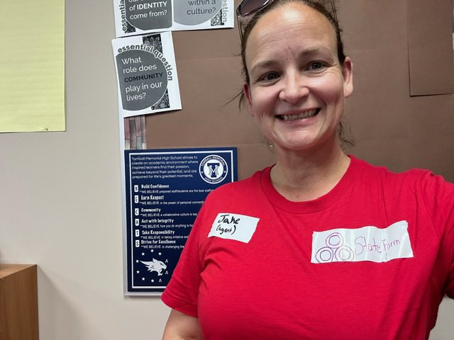 HOCO Spirit Day #1 - Rhyme Without Reason!  I present State Farm and Lucky Charms!  We are there for you and are magically talented!  (Included are our colleagues Ghost/Toast and Strawberry)!