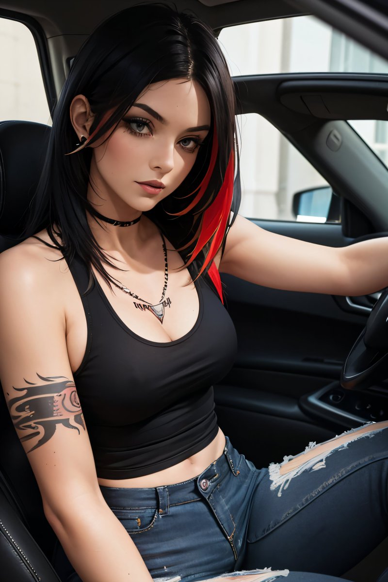 QT Woman and Car
Come on then, I'll show you my car. The doors open nice and wide, There is Plenty of room inside for whatever we want to do. and the vibration of that engine is just too much. Lets go for a ride.
