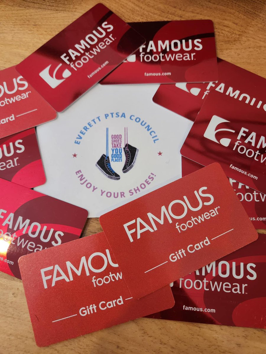 🌟 We are happy to drop off 40 shoe gift cards this week to students throughout our district! Many thanks to Jocelyn, our Shoe Fund Chair! 💕
