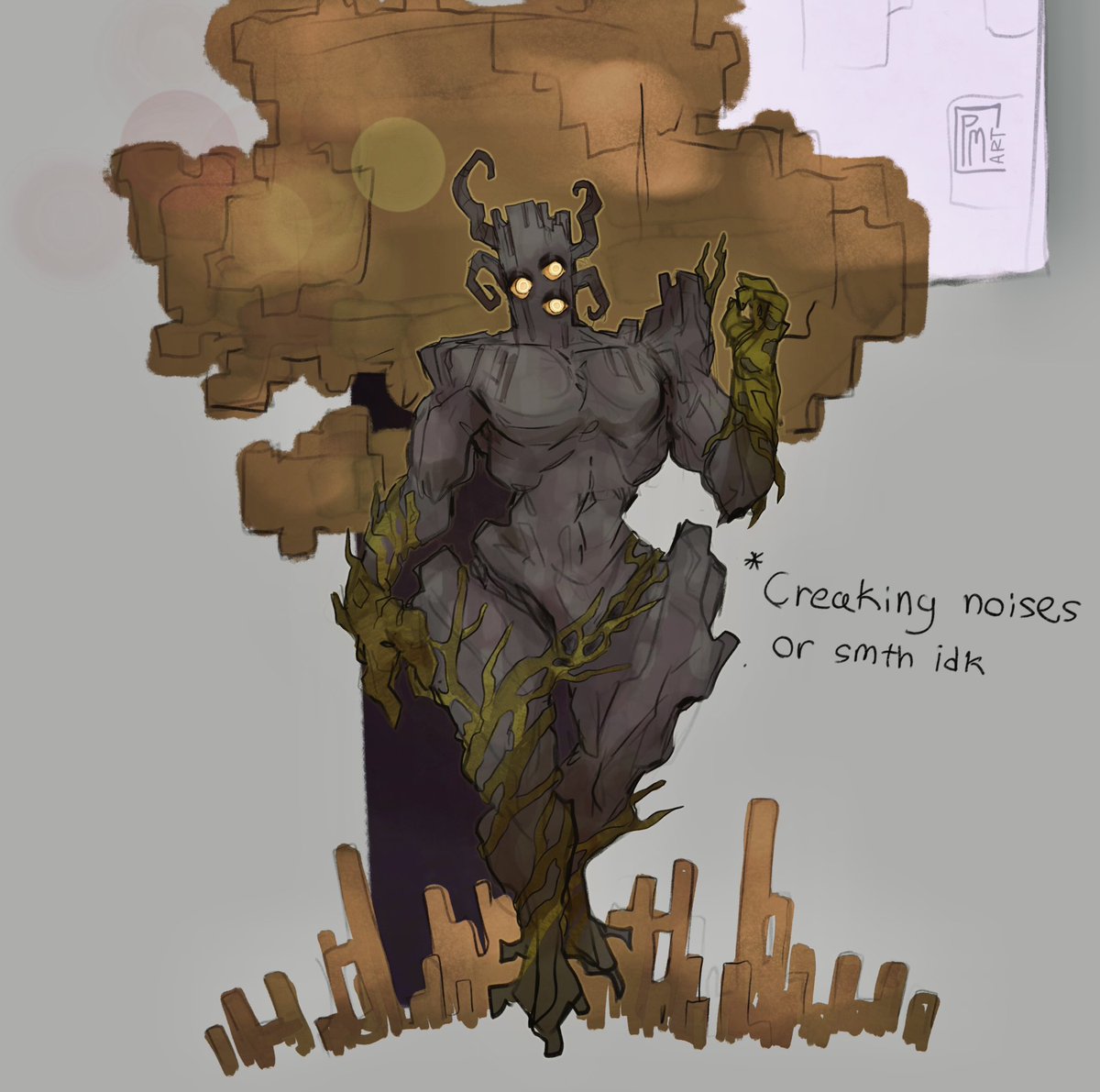 New Minecraft mob, this really pales my garden

Anyway hunky Creaking 

#minecraft #art #creaking #minecraftart
