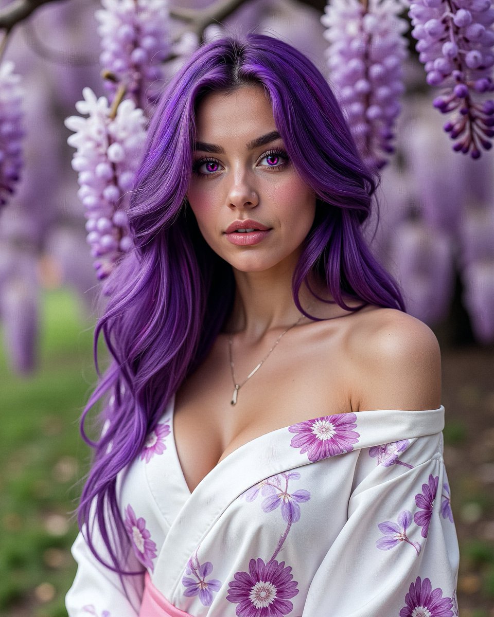 I want a kiss under the wisteria 💜