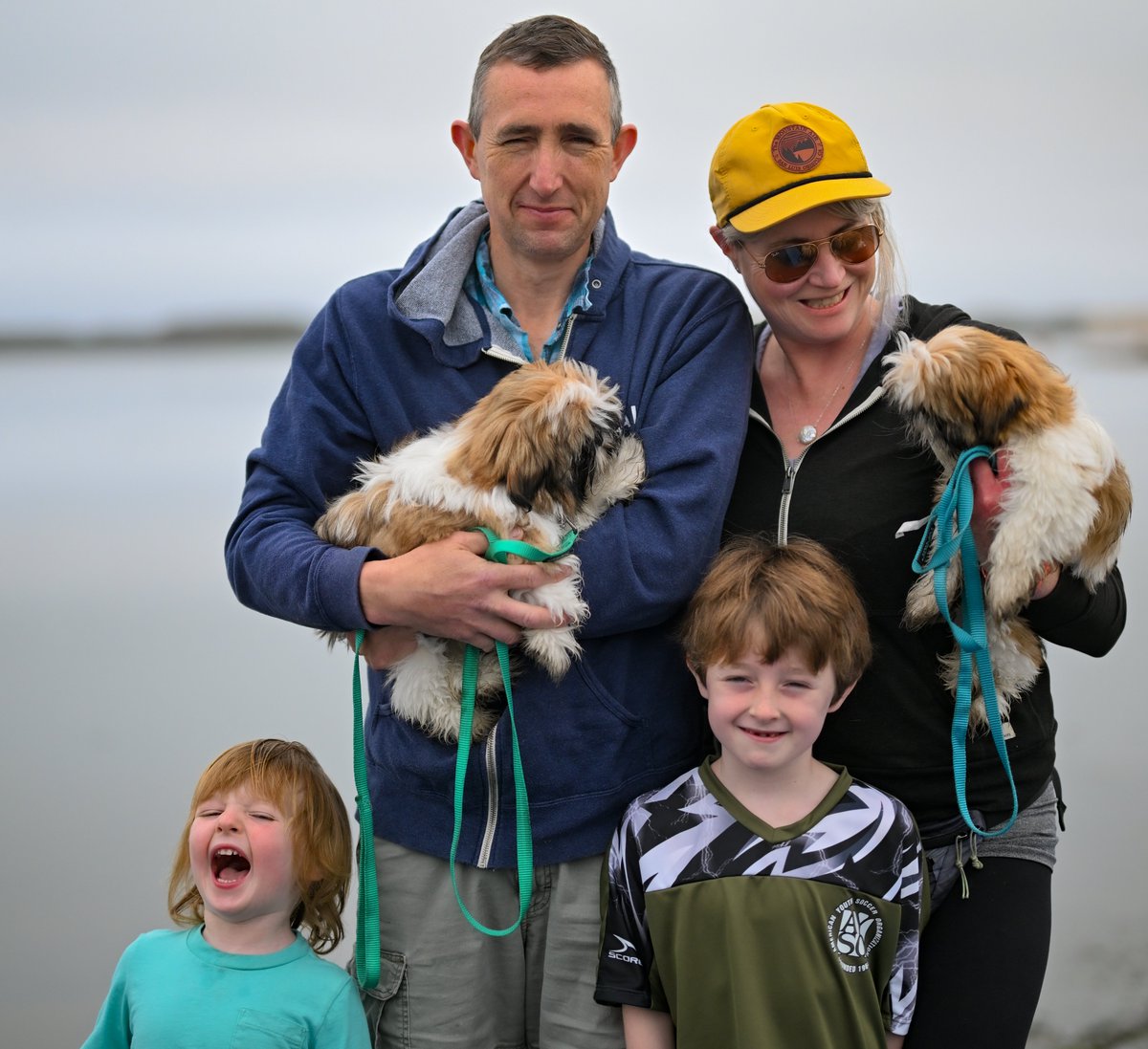 I'm amazed by the number of dog walkers along the Central Coast—no surprise with the perfect weather, trails, and scenery! This is the fifth series of photos capturing people with their beloved dogs, mainly in Baywood Park. On my daily walks, new four-legged companions seem to