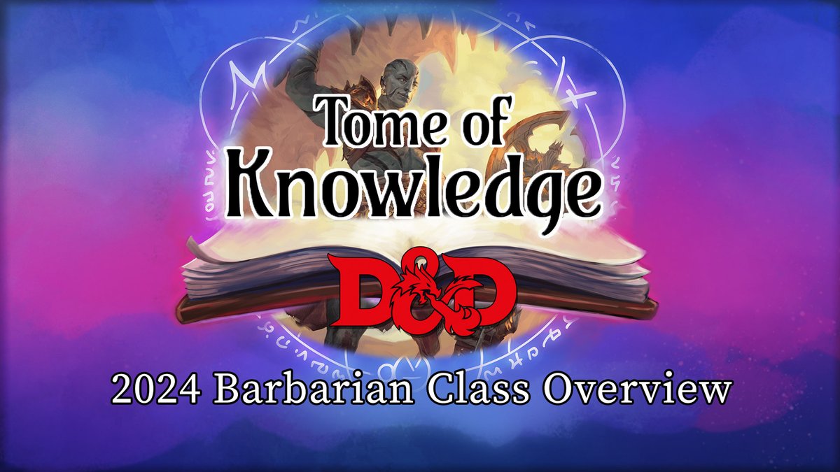 Hope you're ready to RAGE because we're going over the D&amp;D 2024 Barbarian. We'll see you tonight at 6 PM PT // 9 PM ET live on Twitch and YouTube!
#dungeonsanddragons #dnd
