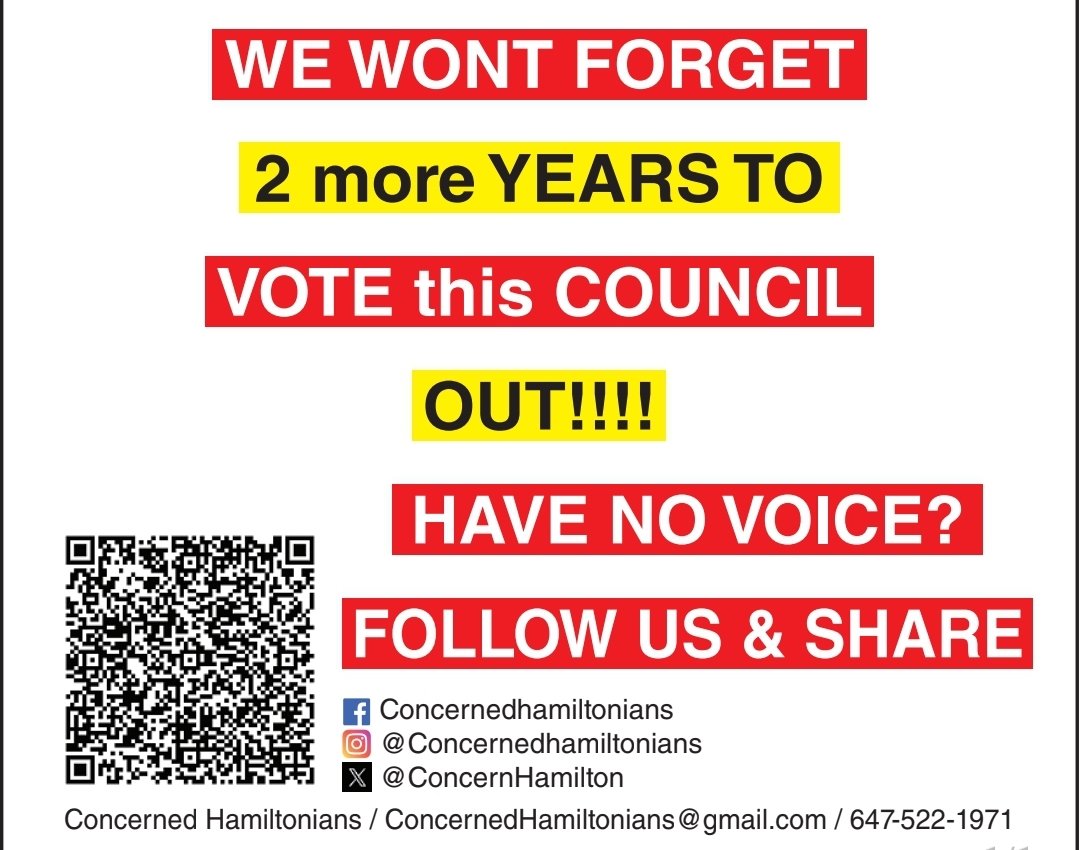 ConcernHamilton's tweet image. #hamiltonians Did you vote for this? You know what to do!!!
#Hamilton #hamiltontalks #hamon #hamont #hamiltonspeaks #hamiltontiktok #concernedhamiltonian #taxes #watertax #propertytax