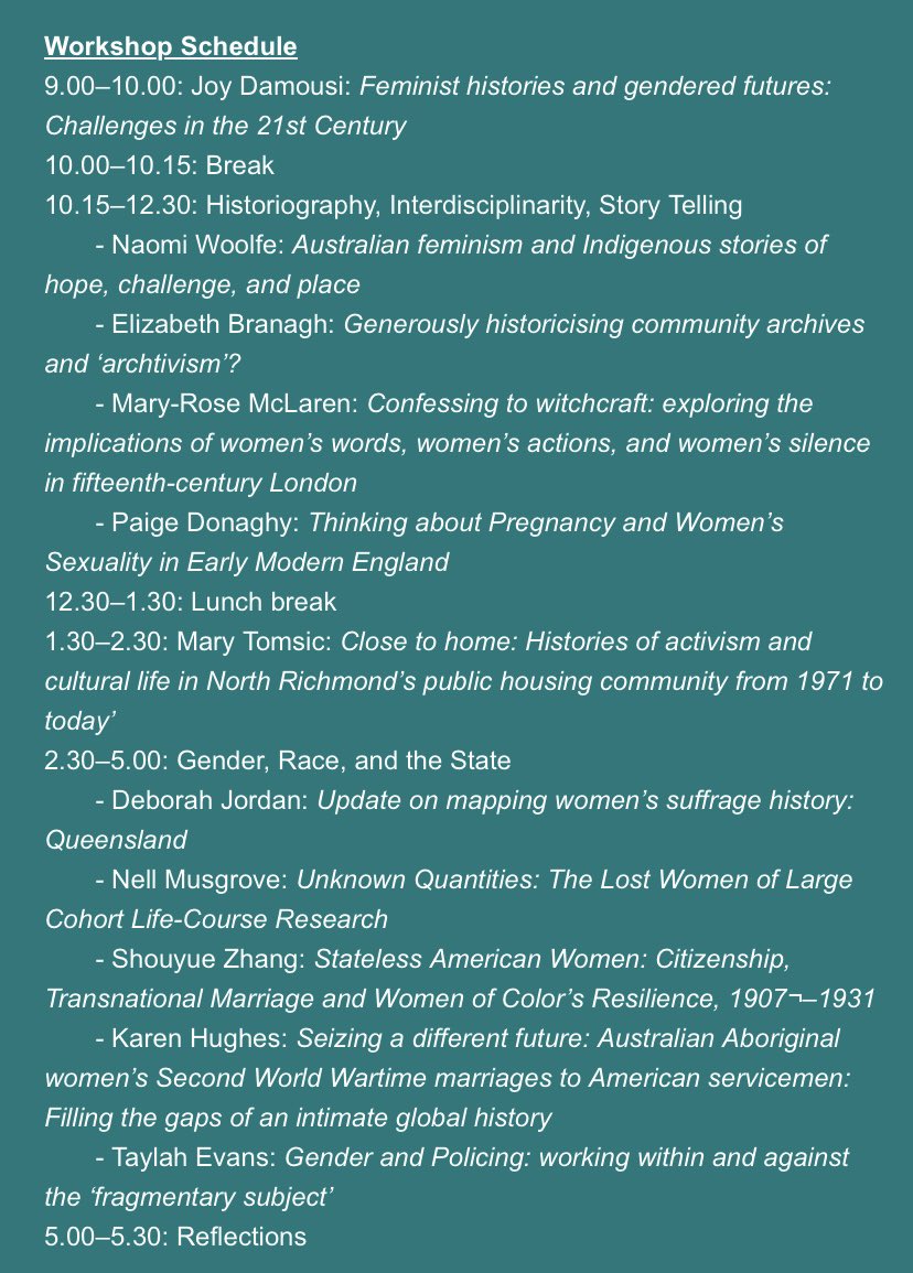 Join us this Friday in Melbourne <a href="/ACU_IHSS/">ACU Institute for Humanities and Social Sciences</a> for a free hybrid workshop! See paper titles and programme below.

Register your attendance here: 

forms.office.com/Pages/Response…