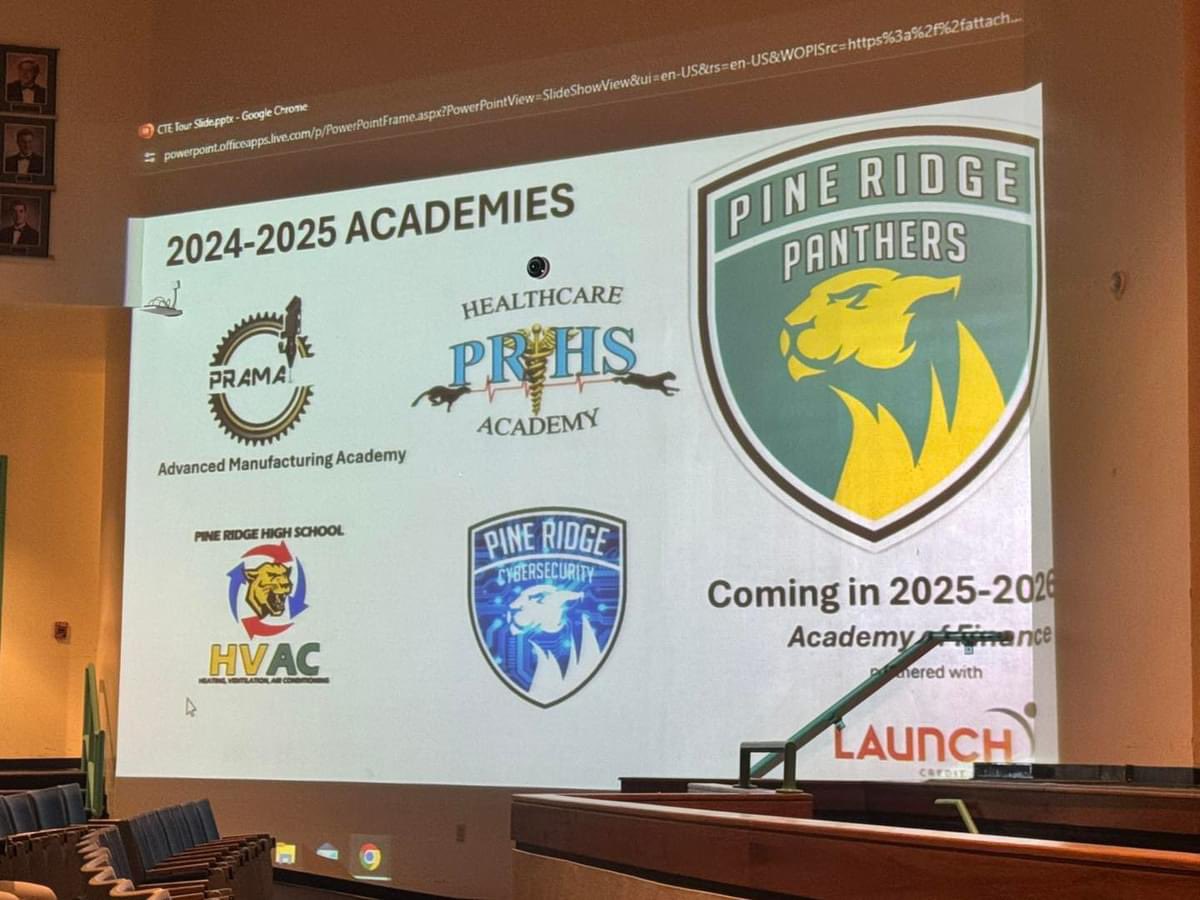 DrValleJ's tweet photo. We wrapped up our @VCSCTE tour at @PineRidgeHS and it was a true highlight! The dedication to career readiness and hands-on learning through their incredible programs and academies is truly inspiring. From health science to advanced manufacturing to HVAC, these students are gaining real-world skills that set them up for future success. #PanthersontheRise