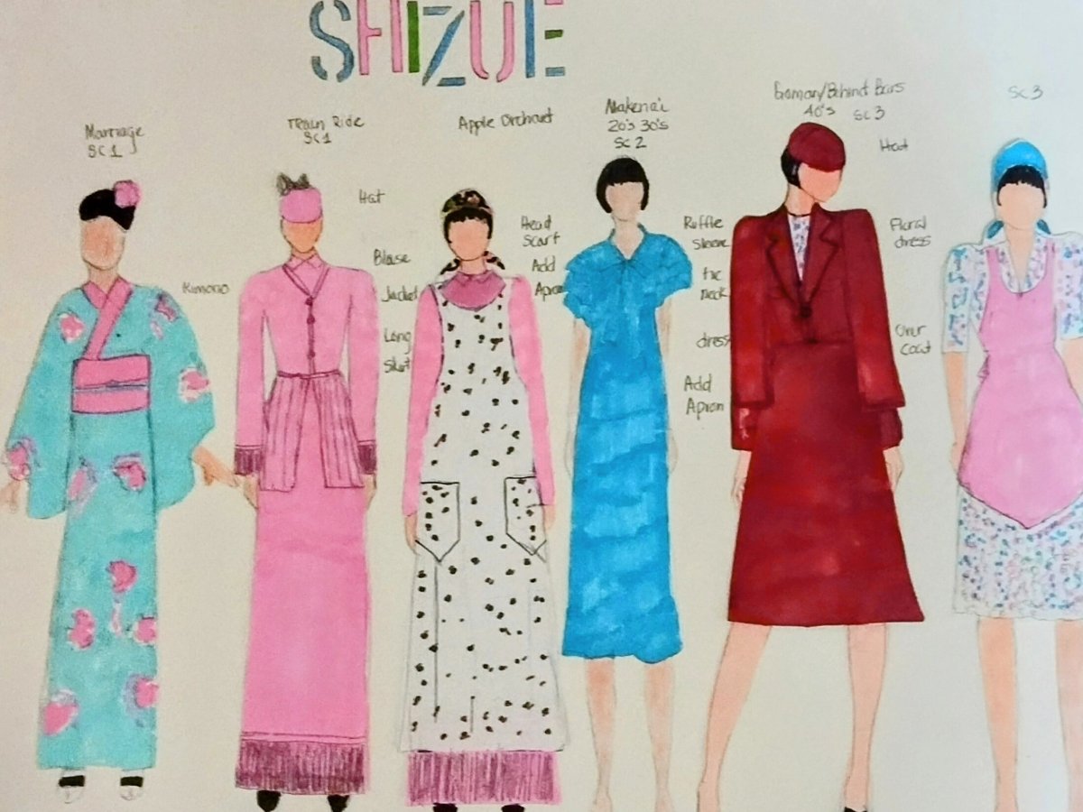 portlandopera's tweet photo. This weekend's performances of SHIZUE: AN AMERICAN STORY are sold out but enjoy a sneak peek behind-the-scenes at our scenic and costume designs. John Kashiwabara (Set Designer) and Wanda Walden (Costume Designer) evoke the many stages of Shizue Iwatsuki's eventful life. https://t.co/XsG1TmcyPH