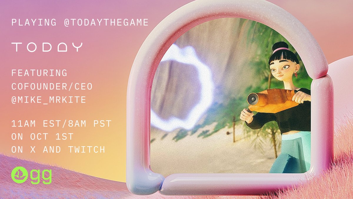 Create a dream Island and nurture relationships with AI NPCs. 

Tomorrow (10/1) at 11am ET/8am PT, we're exploring <a href="/todaythegame/">TODAY - WE HAVE REBRANDED</a> with co-founder and CEO <a href="/mike_mrkite/">Mike OC</a>. Tune in on <a href="/X/">X</a> and <a href="/Twitch/">Twitch</a>!