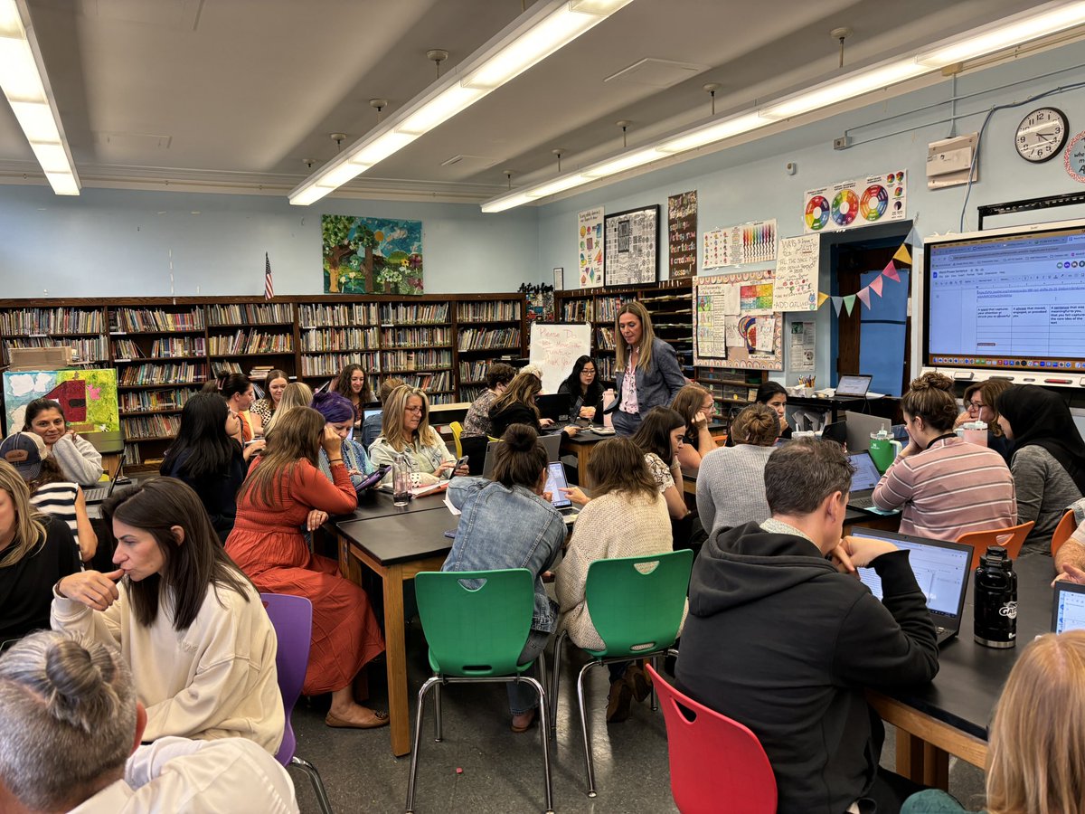 PS188Q's tweet photo. P.S. 188Q staff worked with @UFT D26 Teacher Center Coach, Irene Zajac, to dig deep into the Literacy Shifts! Looking forward to continuing this work in the coming weeks! @D26Team  @NYCSchools https://t.co/ORypMMMX0x