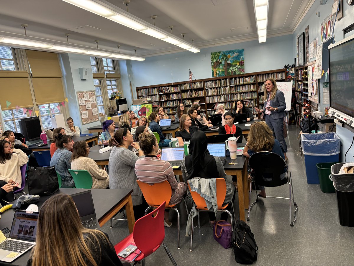 PS188Q's tweet photo. P.S. 188Q staff worked with @UFT D26 Teacher Center Coach, Irene Zajac, to dig deep into the Literacy Shifts! Looking forward to continuing this work in the coming weeks! @D26Team  @NYCSchools https://t.co/ORypMMMX0x