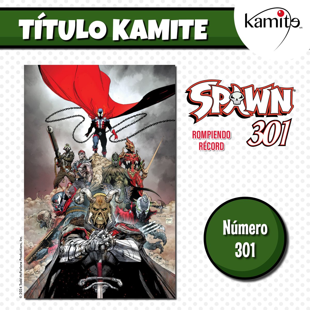Kamite5's tweet photo. ¡La guerra en #Spawn301 está a punto de alcanzar su clímax! 💥👀
Un plan maestro se está ejecutando para poner fin a la guerra ⚔️
¡No se queden fuera del juego! 🫣 Consigan su título de #SpawnRompiendoRecords Portada E 🛍️👉https://t.co/M4sOSTu58p https://t.co/eGrSga4P2u