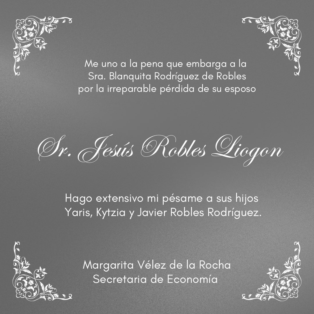 Me uno a la pena que embarga a la Familia Robles Rodríguez.